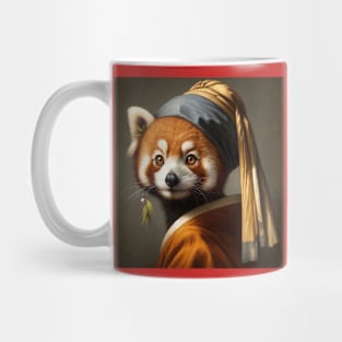 Wildlife Conservation - Pearl Earring Red Panda Meme Mug